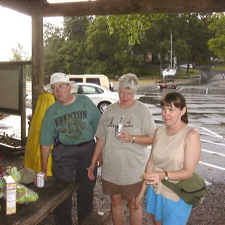 John, Nell, and Robin at Kentucky Lake