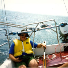 Roger Pihlaja and Ken Mild on Lake Michigan
