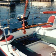 Captains chairs on the Rhodes 22 (photo courtesy of General Boats)